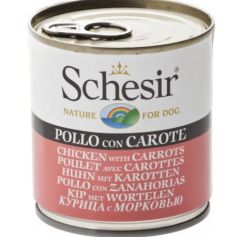 SCHESIR Terrine au poulet et carottes pour chien 285 g