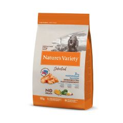 Nature's variety   Croquettes chien Selected medium adult saumon