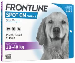 Pipettes contre les parasites SPOT-ON CHIEN 20-40 kg FRONTLINE