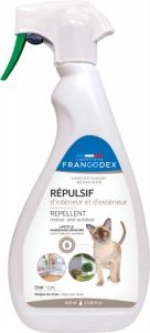 Spray répulsif intérieur et extérieur contre les chats 650ml FRANCODEX
