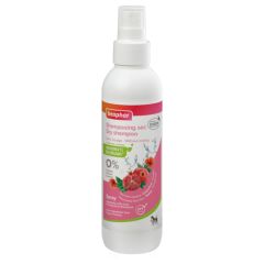Spray shampooing sec extraits naturels coquelicot & grenade pour chien BEAPHAR 200 ml