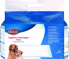 Tapis éducateur Nappy 60 × 60 cm pour chiot TRIXIE 50 pièces