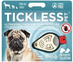TICKLESS PET A PILE Répulsif puces et tiques beige CYNNOTEK