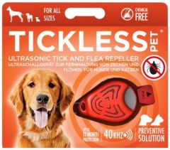 TICKLESS PET A PILE Répulsif puces et tiques orange CYNNOTEK
