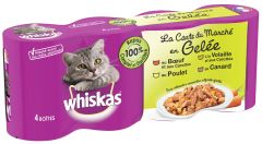 WHISKAS Carte du Marché 4x390 g