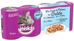 WHISKAS   Carte du Pêcheur 4x390 g