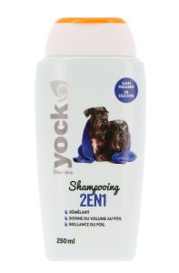 YOCK BIEN-ÊTRE Shampooing 2 en 1 pour Chien