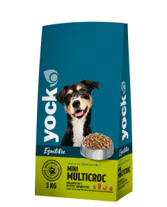 YOCK EQUILIBRE Croquettes chien Mini Multicroc adulte de petites races 3 Kg