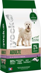 YOCK NATURE  Croquettes chien sans céréales petites races à la volaille