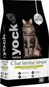 YOCK NUTRITION Croquettes pour chat stérilisé senior au poulet 3 kg
