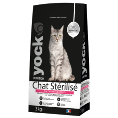 YOCK NUTRITION Croquettes chat stérilisé au saumon