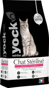 YOCK NUTRITION Croquettes chat stérilisé au saumon