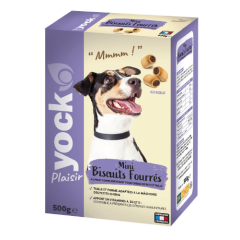 YOCK PLAISIR Biscuits fourrés pour petit chien