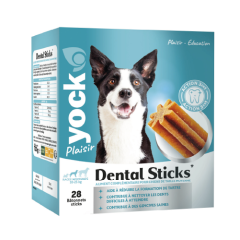 YOCK PLAISIR Bâtonnets Dental sticks chiens moyennes races 28 sticks