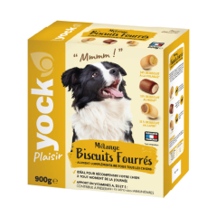 YOCK PLAISIR Mélange de biscuits fourrés pour chien