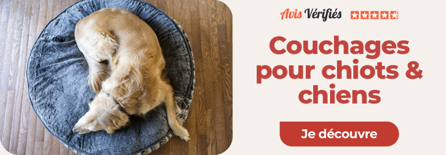 Couchages pour chiot et chien adulte