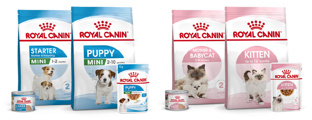 GAMMES CHIOTS ET CHATONS ROYAL CANIN